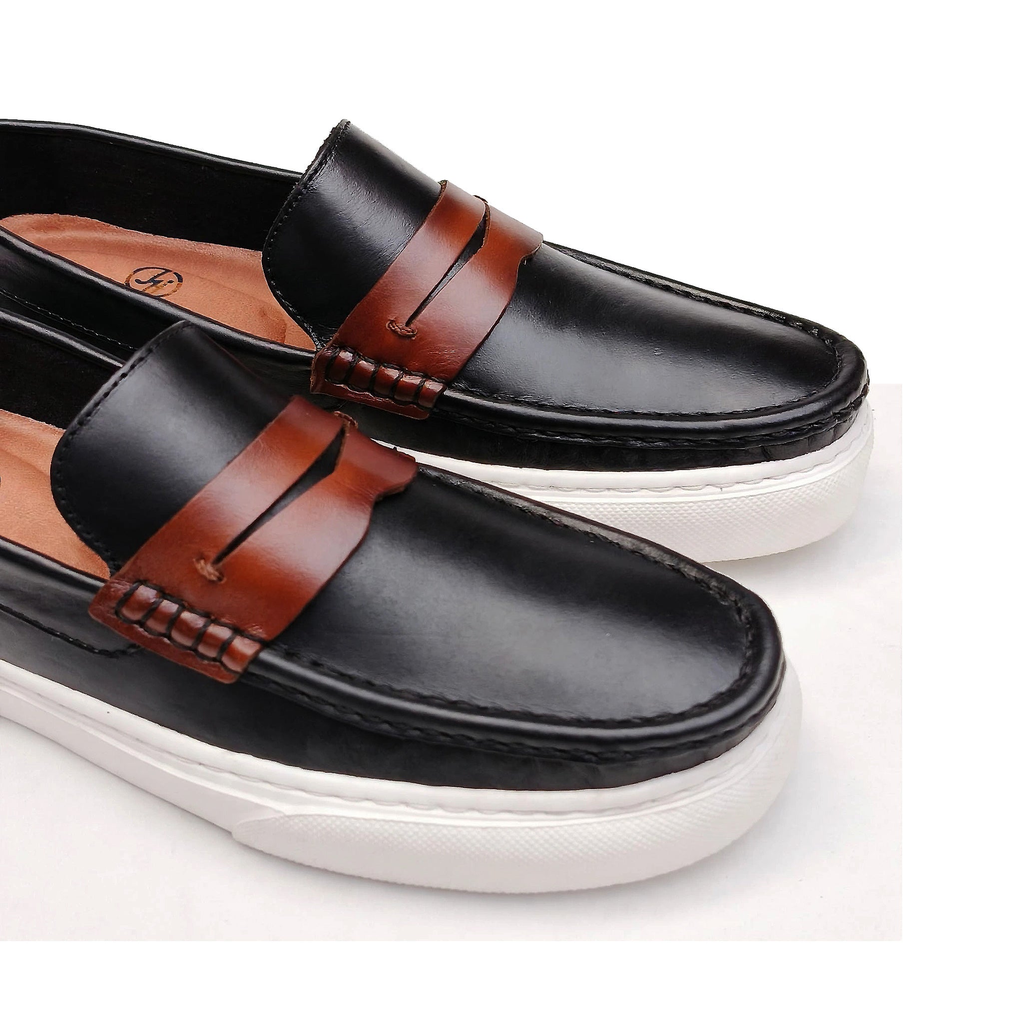 Mocasín hombre suela EVA beige vista inferior - NISA Store
