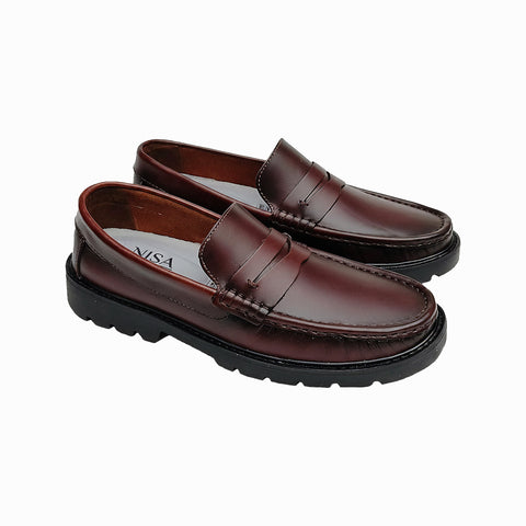 Poseidón - Mocasín Hombre Cuero | V. Cogñac Espasolado