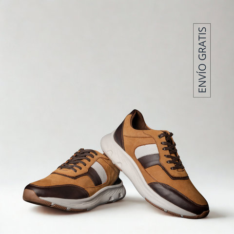 Sneakers Montevideo Nobuck Siena Café