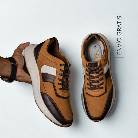 Sneakers Montevideo Nobuck Siena Café