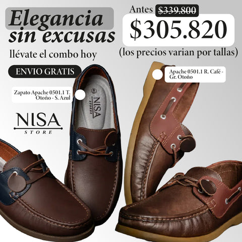 Combo zapatos Apache elegante Nisa #2