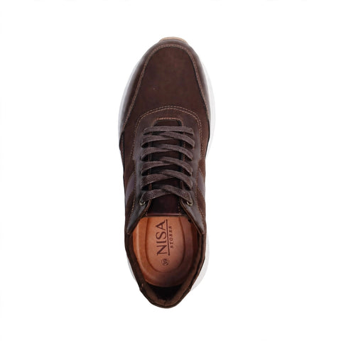 neaker Vento Hombre par vista superior forro interior cuero - Nisa Store